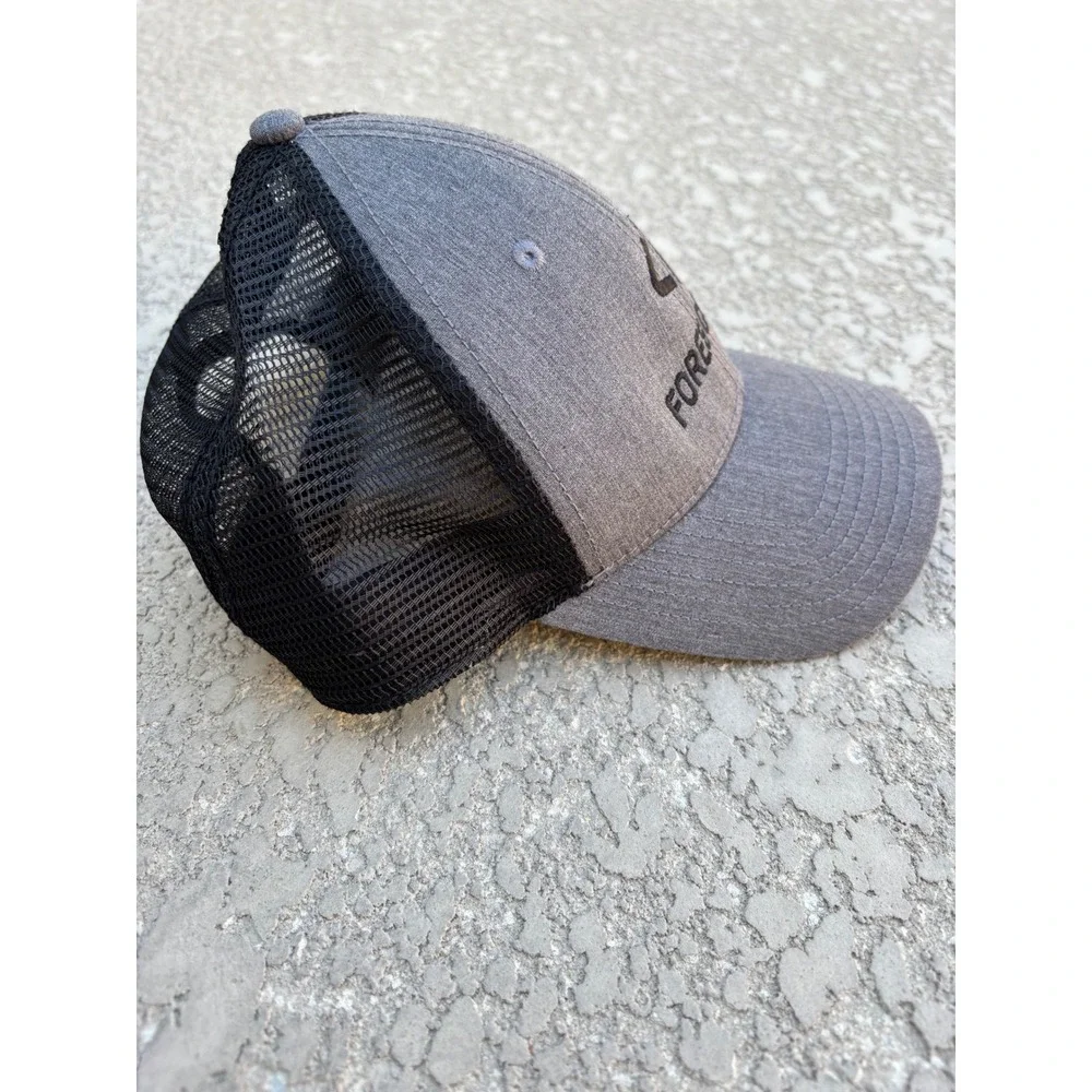 The North Face Baseball Hat Snap Back Black Gray Forescout One Size